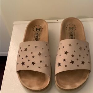 Women’s Mephisto Star Cutout Sandals - Tan